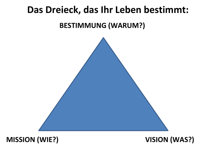 Dreieck-Bestimmung-Vision-Mission